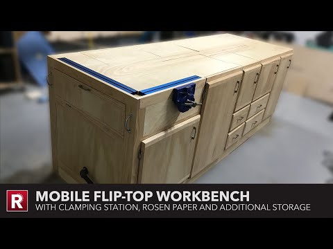 mobile flip top workbench