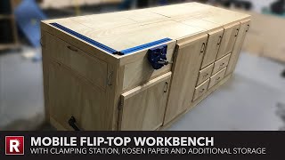 Mobile Flip-Top Workbench