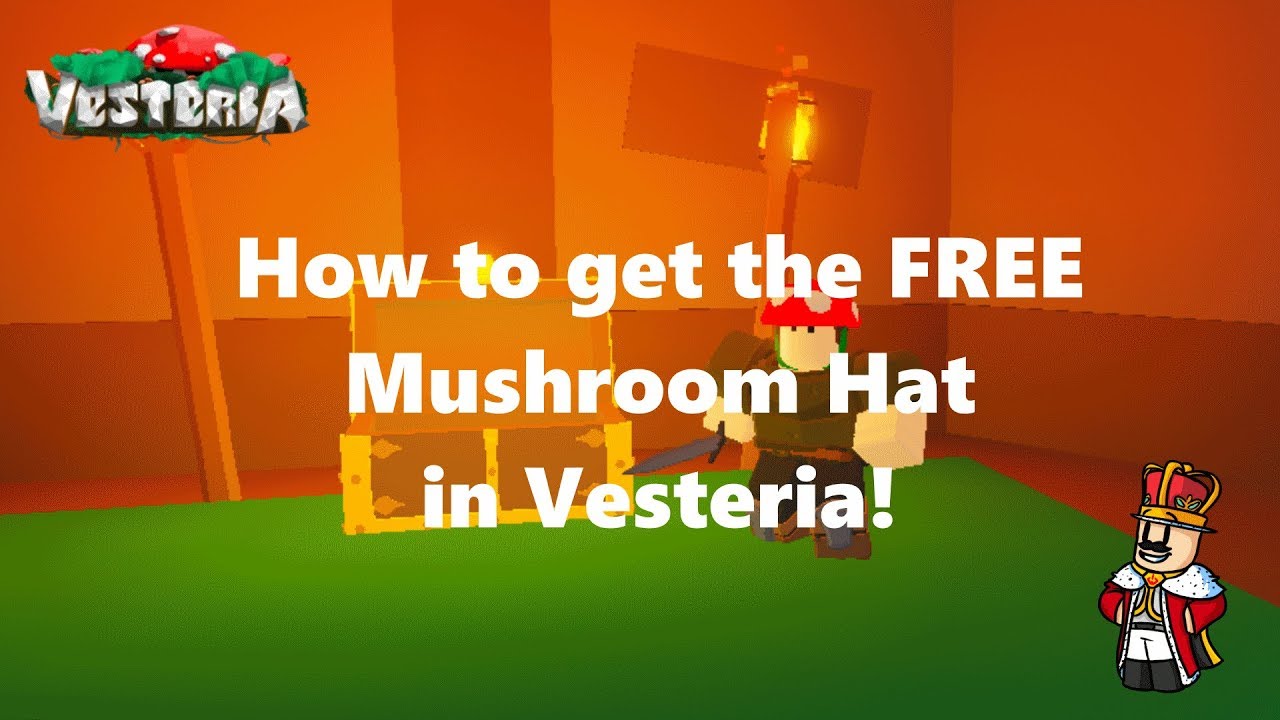 How To Get The Mushroom Hat Vesteria Youtube - how to get the rare mushroom hat roblox vesteria guide youtube