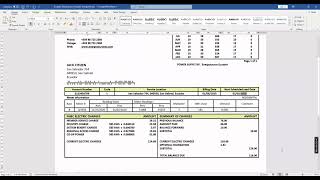 Ecuador Energysource Ecuador energy utility bill template in Word and PDF format