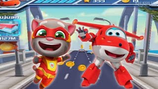 Talking Tom Hero Dash VS Super Wings : Jett Run Android Gameplay #superwings #talkingtomgoldrun