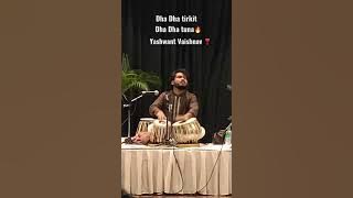 Dha Dha tirkit Dha Dha Dha tuna🔥by Yashwant Vaishnav recent concert in DELHI❤️#tablasolo#tabla