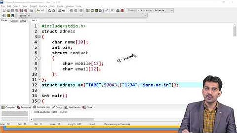 Nested structures, arrays of structures, structures and functions, passing structures through pointe