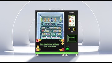 TCN-CFS-8V(V22)healthy food vending machine with Card Reader
