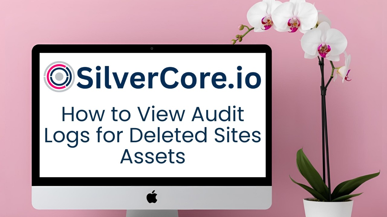How to View Audit Logs for Deleted Sites Assets - YouTube