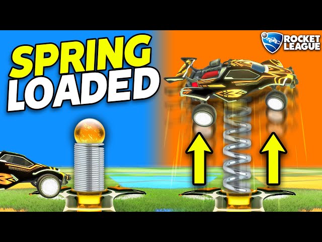 Rocket League, but the BOOST IS SPRING LOADED class=