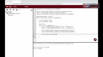 Autonomous Programming Using Encoders in JAVA Programming