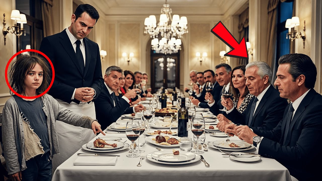 Anoche me crucé en una fiesta de lujo con una niña que escondía pan duro en el bolsillo de su vestido remendado. Yo brindaba con champán mientras ella miraba las sobras de pollo con una necesidad...