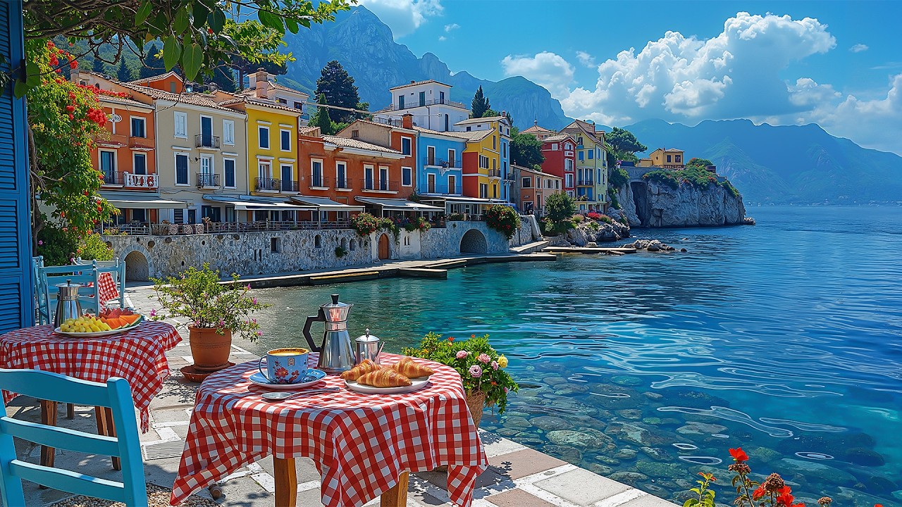 Sweet Valentine Bossa Nova on a Terrace ~ Relaxing Jazz Music & Ocean Sounds for a Good Mood