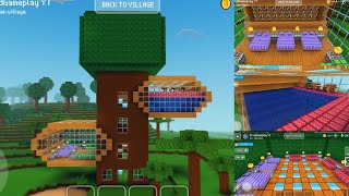 Tree House With Pool -  Block Craft 3d: Building Simulator Games for Free