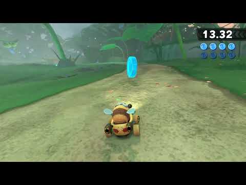Mario Kart World - Stingby - Collect the blue coins the Wigglers have hoarded! (P-Switch)