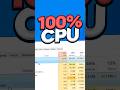 CPU 100%  Windows lento