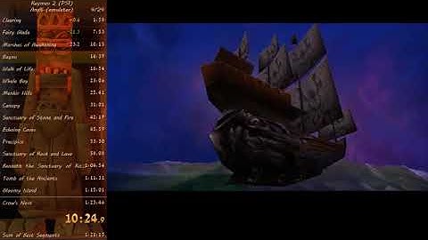 (WR) Rayman 2 The Great Escape (PS1) any% speedrun in 1:20:35