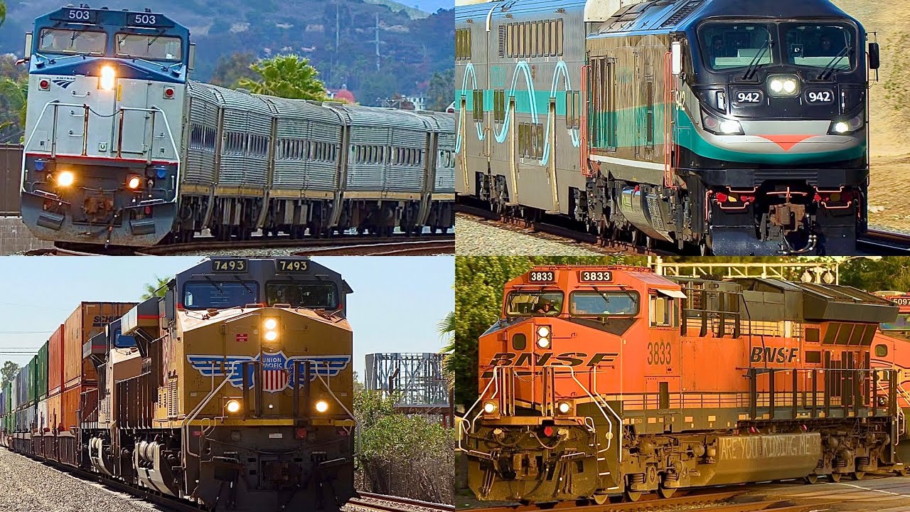 Amtrak UP BNSF Metrolink Trains 2025