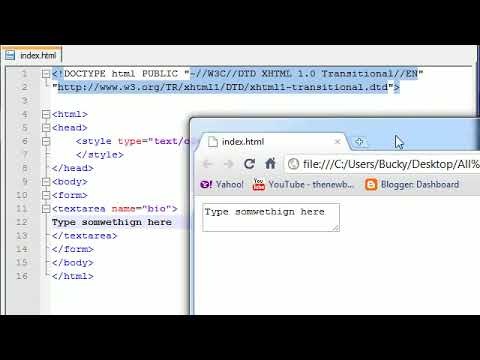 XHTML and CSS Tutorial   43   Text Areas bcE6XOr1N2c