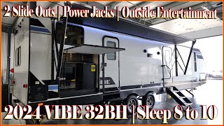 2 Bedroom Bath & Half 2024 VIBE 32BH Bunkhouse Travel Trailer by Forestriver RVs at Couchs RV Nation