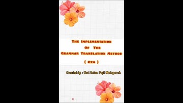 TBI-UNZAH Teaching Practice with Grammar Translation Method(GTM)