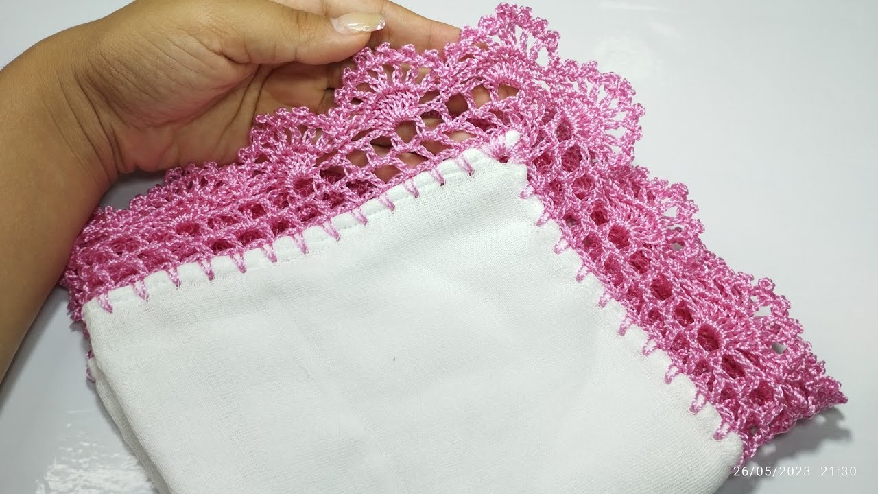 Bico luxuoso para fralda de boca. Vídeo aula.😍 #Barradinhoparafraldas.