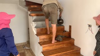 Ideas for Design // Project  Construction of Wooden Stairs With Modern Wooden Surfaces