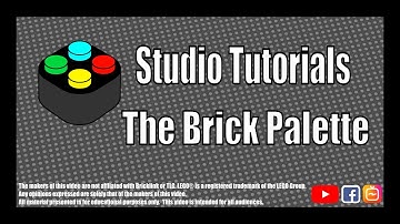 Studio Tutorials - The Brick Palette. How to be more efficient with your LEGO design time!