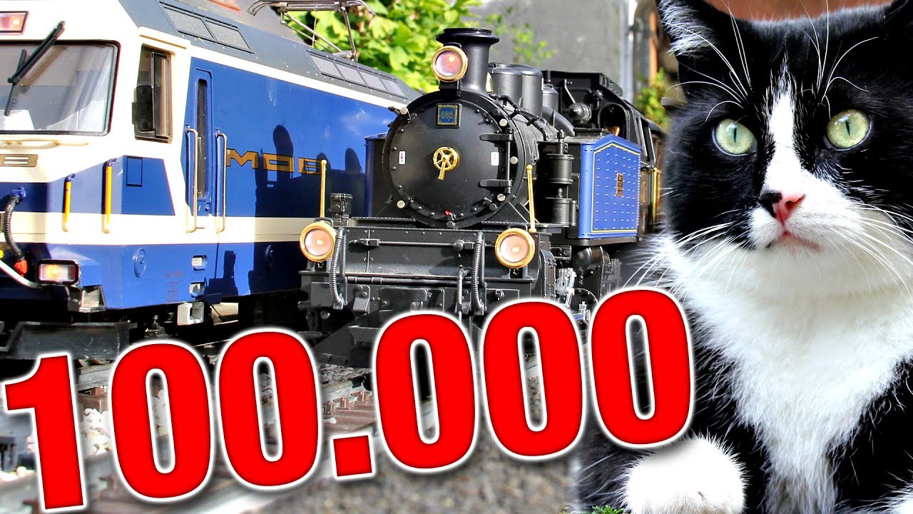 An der schönen blauen Gartenbahn - 100.000 Abonnenten Special 🙀