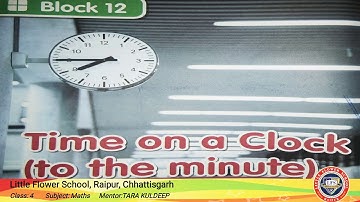 Class-4 Maths Block-12 Time on a clock
