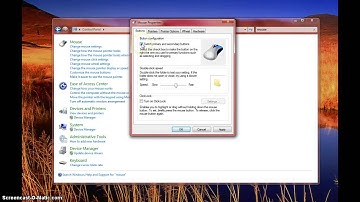 Setting up a Left handed mouse