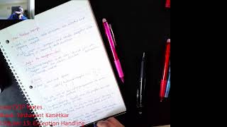 Day 15| Java OOP|Exception Handling|Notes & Coding