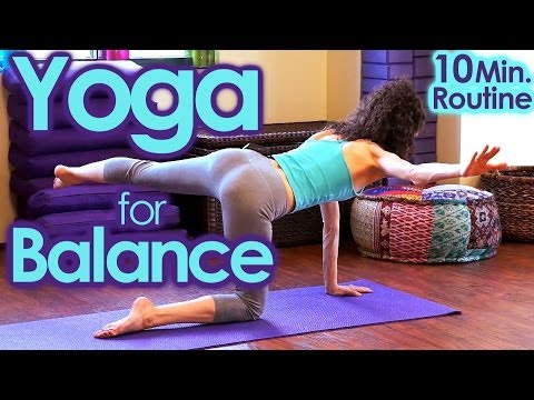 Yoga For Balance & Strength - Core, Abs & Back Workout, 10 Minute At Home Workout