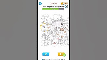 Annoying Puzzle Game - Level 50 - Find 40 pets in the picture.