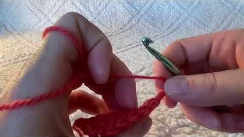 How to do a front loop single crochet stitch (fl.sc)
