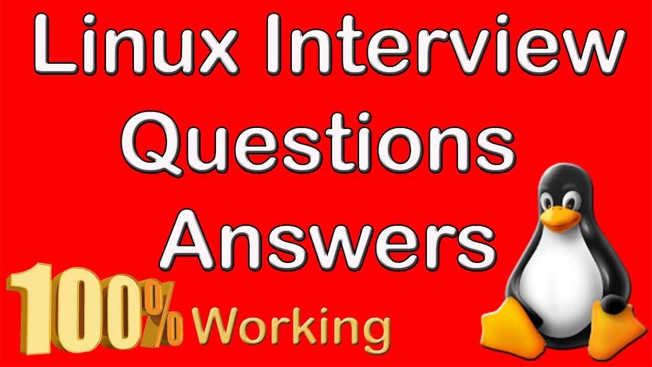 linux problem solving interview questions