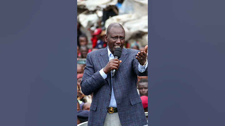 William Ruto forced to stop his speech by angry Kenyans.