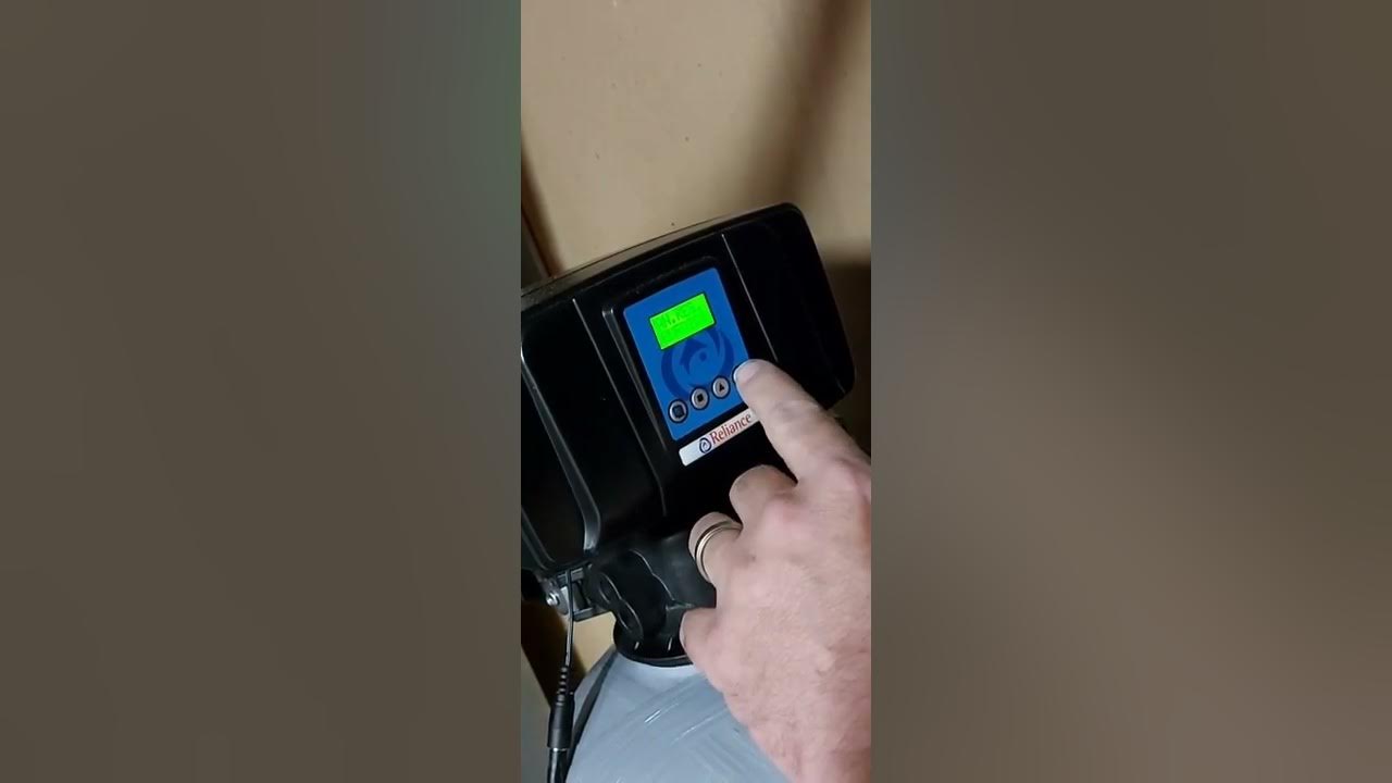 How to Regen / Reset Reliance water softener? YouTube