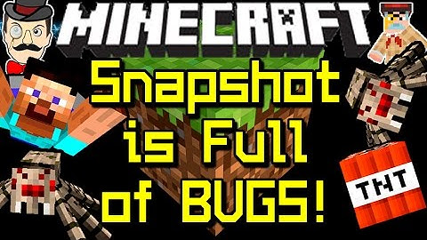 Minecraft SNAPSHOT is FULL OF BUGS! 14w33a!