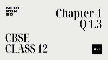 NCERT CLASS 12 PHYSICS CHAPTER 1 - EXERCISE 1.3 | ELECTRIC CHARGES AND FIELDS