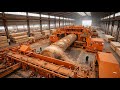 Inside a Massive Wood Processing Factory: From Giant Logs to Precision Lumber (Full Process)
