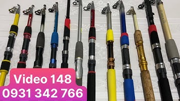 Cần Câu Nhật Bãi Mới Nhất : Lô Cần Rút Mini Cacbon Đẹp 1m65 - 2m7 Giá Chỉ Từ 160k ( Video 148 )