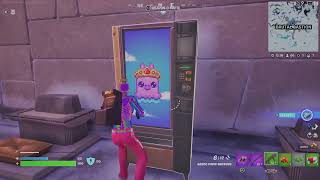 Purchase a weapon from a vending machine and a character FORTNITE QUEST