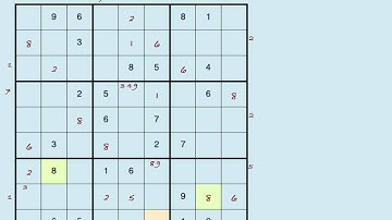 Sudoku Lesson 7 - Hidden Row and Column Clues (Tricky)