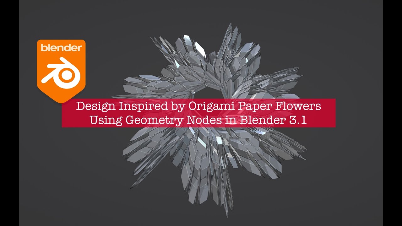 LIVENODING Thinking of Paper Origami Design Using Geometry Nodes - YouTube