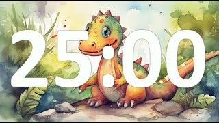 25 Minute Timer Cartoon Dinosaur