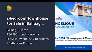 2-bedroom Townhouse For Sale in Baliuag Bulacan