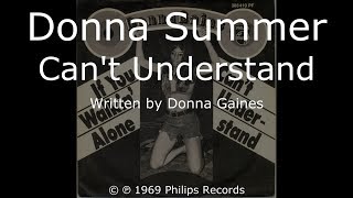 Watch Donna Summer Cant Understand video