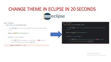 how to change theme in eclipse