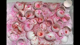 ASMR | Pink Egg Shells | Satisfying Sleep Aid