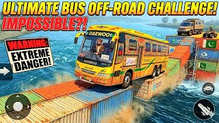 BUSSID Mod: 99% Fail! 😱 Hardest Ocean Track Bus Driving Challenge - Android Gameplay  screenshot 2