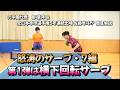 シリーズ”サーブ編” 第1弾横下回転サーブ