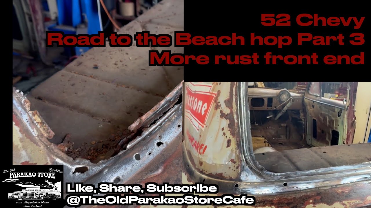 Rust For Front End 52 Chevy Road to beach hop Part 3, More Rust front end - YouTube