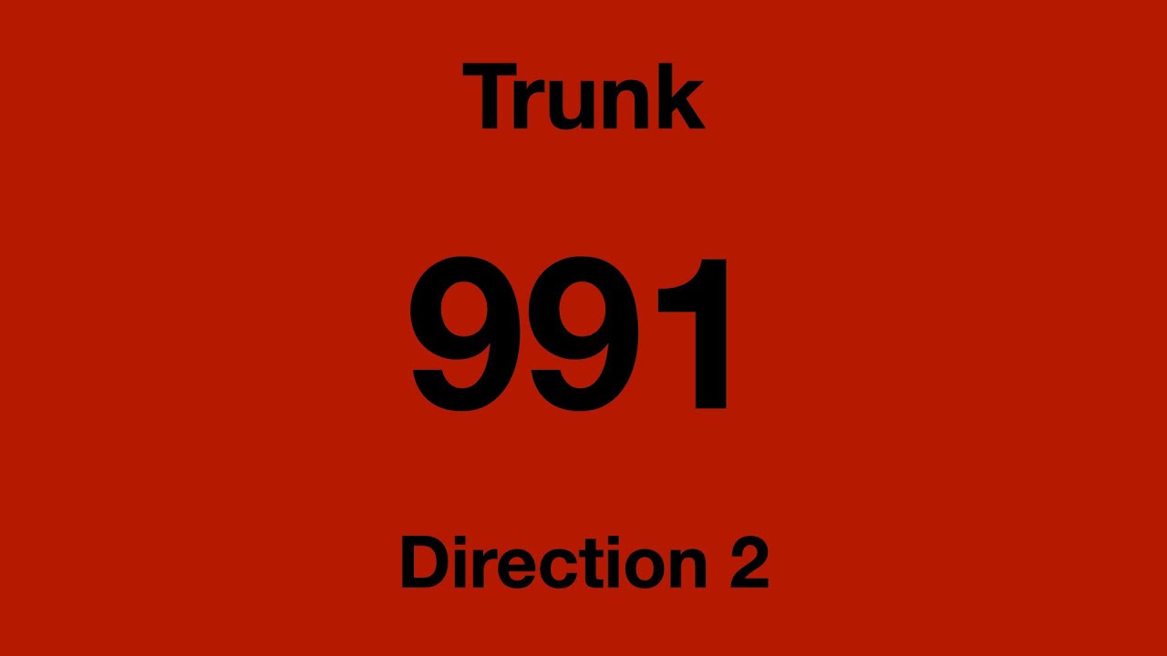 [SMRT Buses] Trunk Bus Service 991 - Direction 2 Hyperlapse